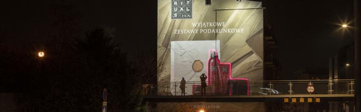 Niestandardowy mural marki kosmetycznej Rituals na Powiślu